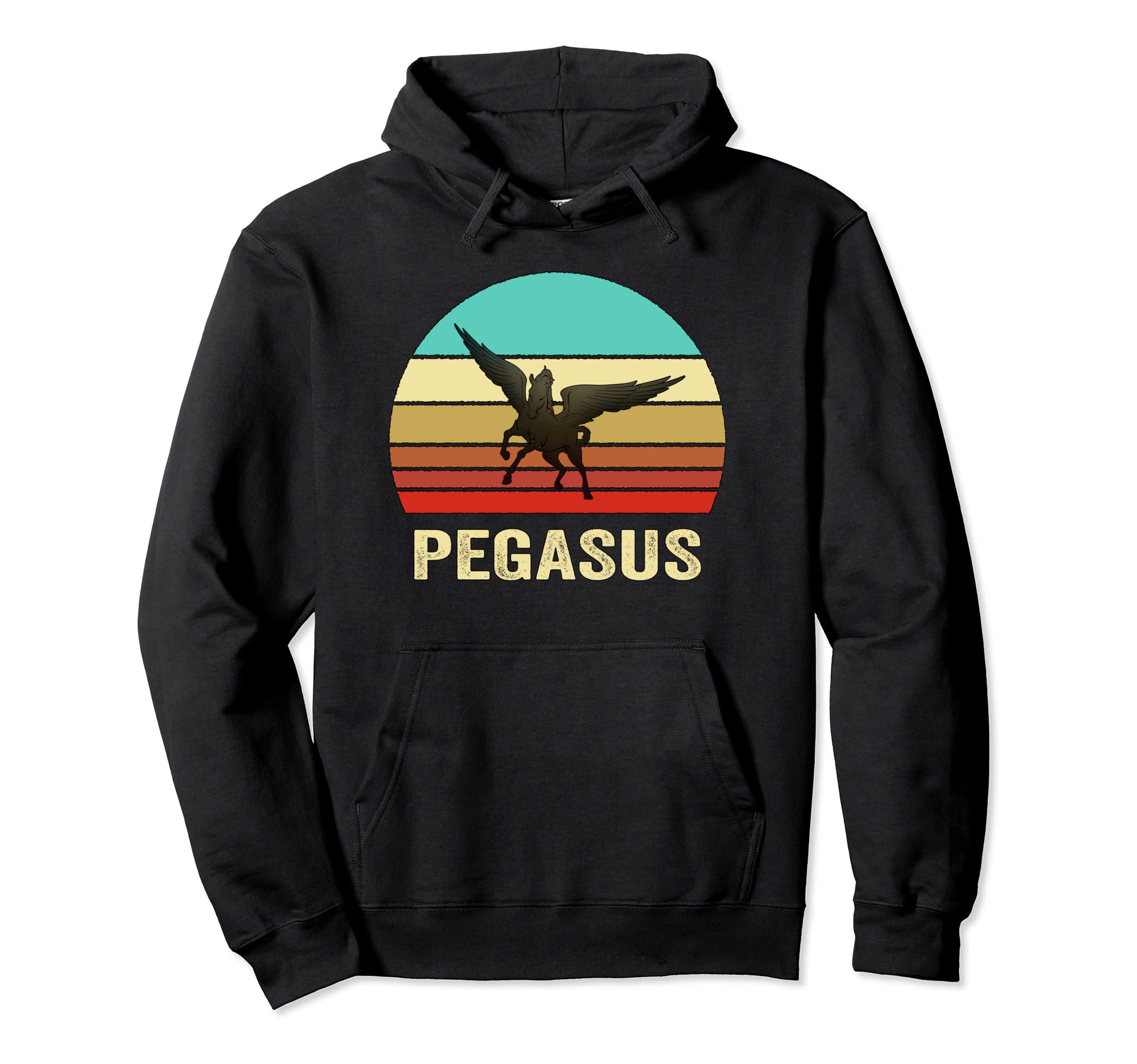 Sunset Pegasus Hoodie - Novelty Apparel Men Women - T-Shirt, Sweatshirt, Hoodie