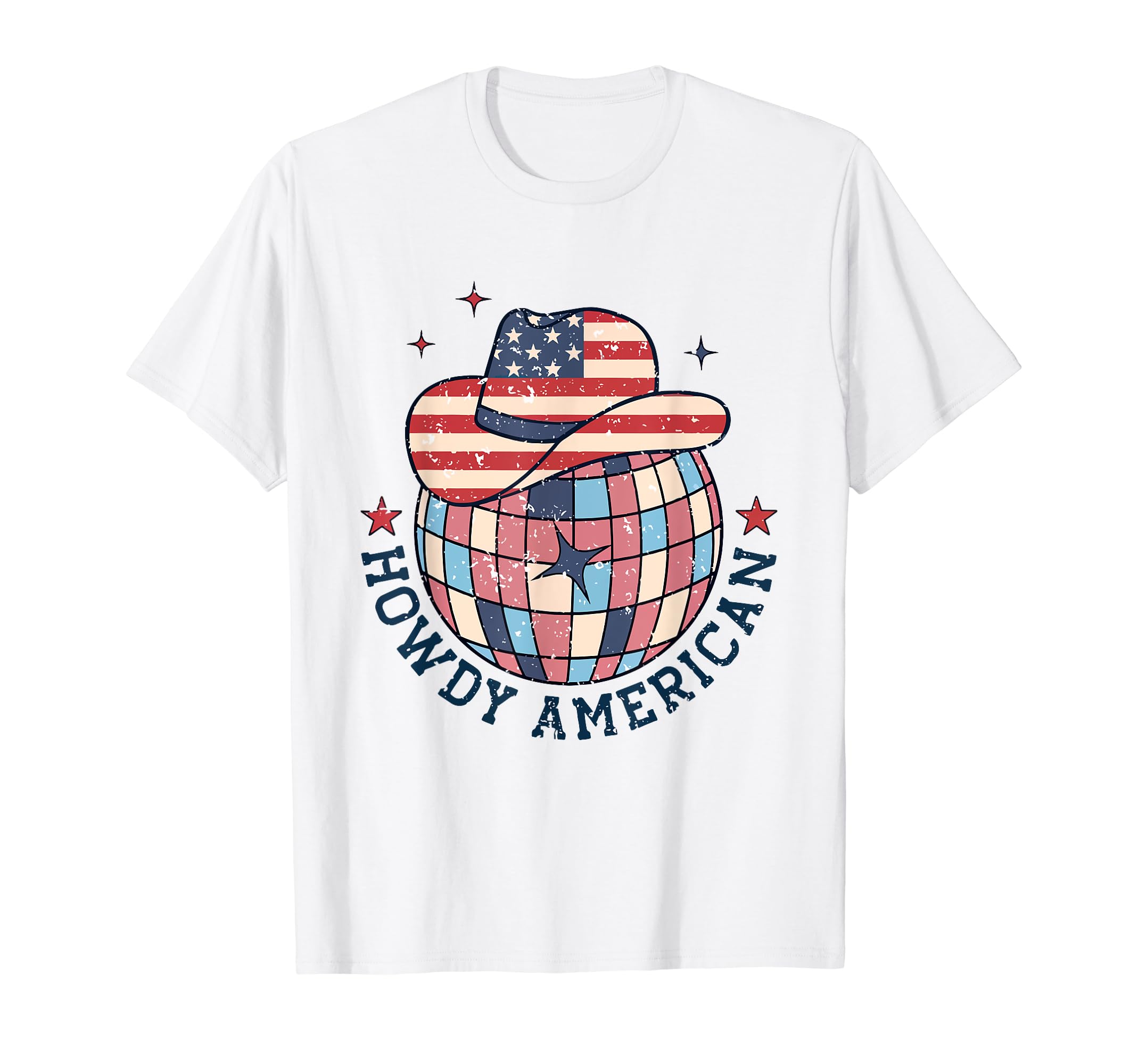 Howdy American 4Th July Western T-Shirt - Fun Novelty Design for Adults - T-Shirt, Sweatshirt, Hoodie