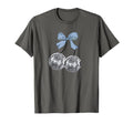 Coquette Disco Cherry Balls Blue Bow T-Shirt - Aesthetic Graphic Unisex - T-Shirt, Sweatshirt, Hoodie