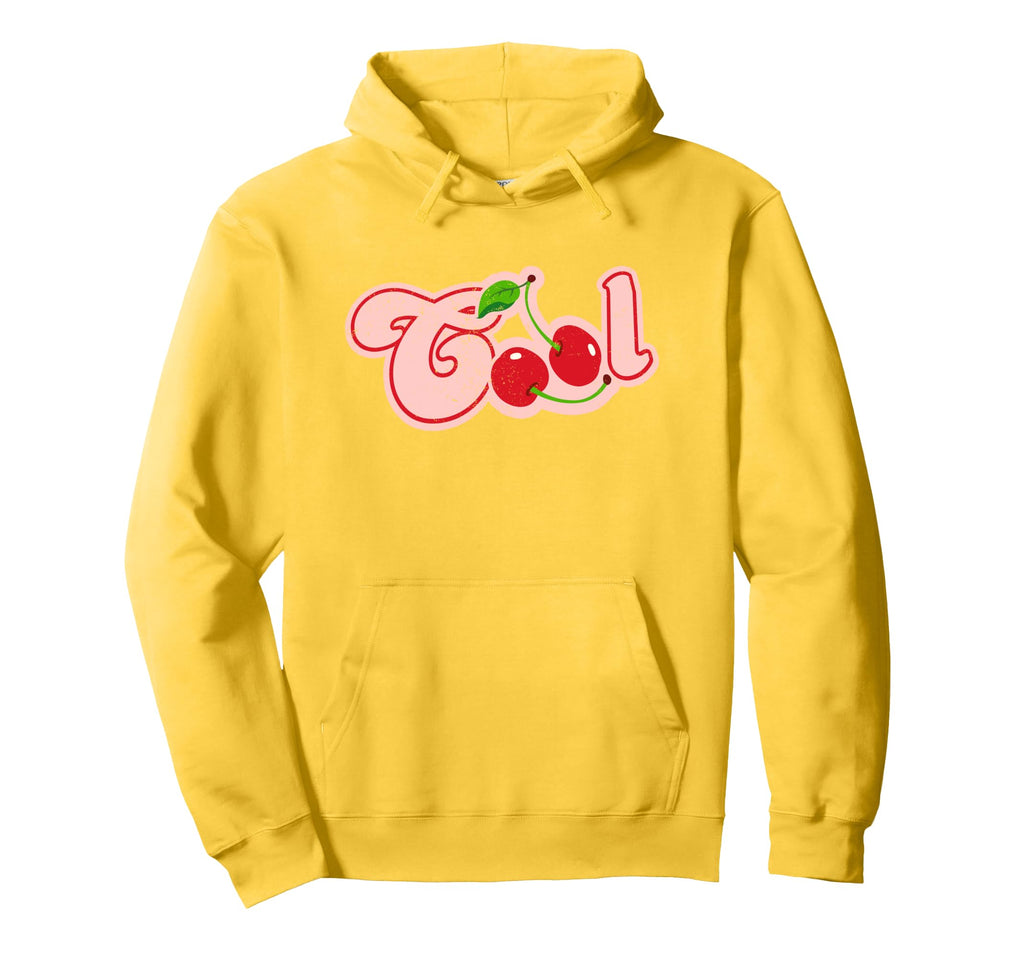 Cherries Pop Art Typography Hoodie - Graphic Print Men Women - T-Shirt, Sweatshirt, Hoodie