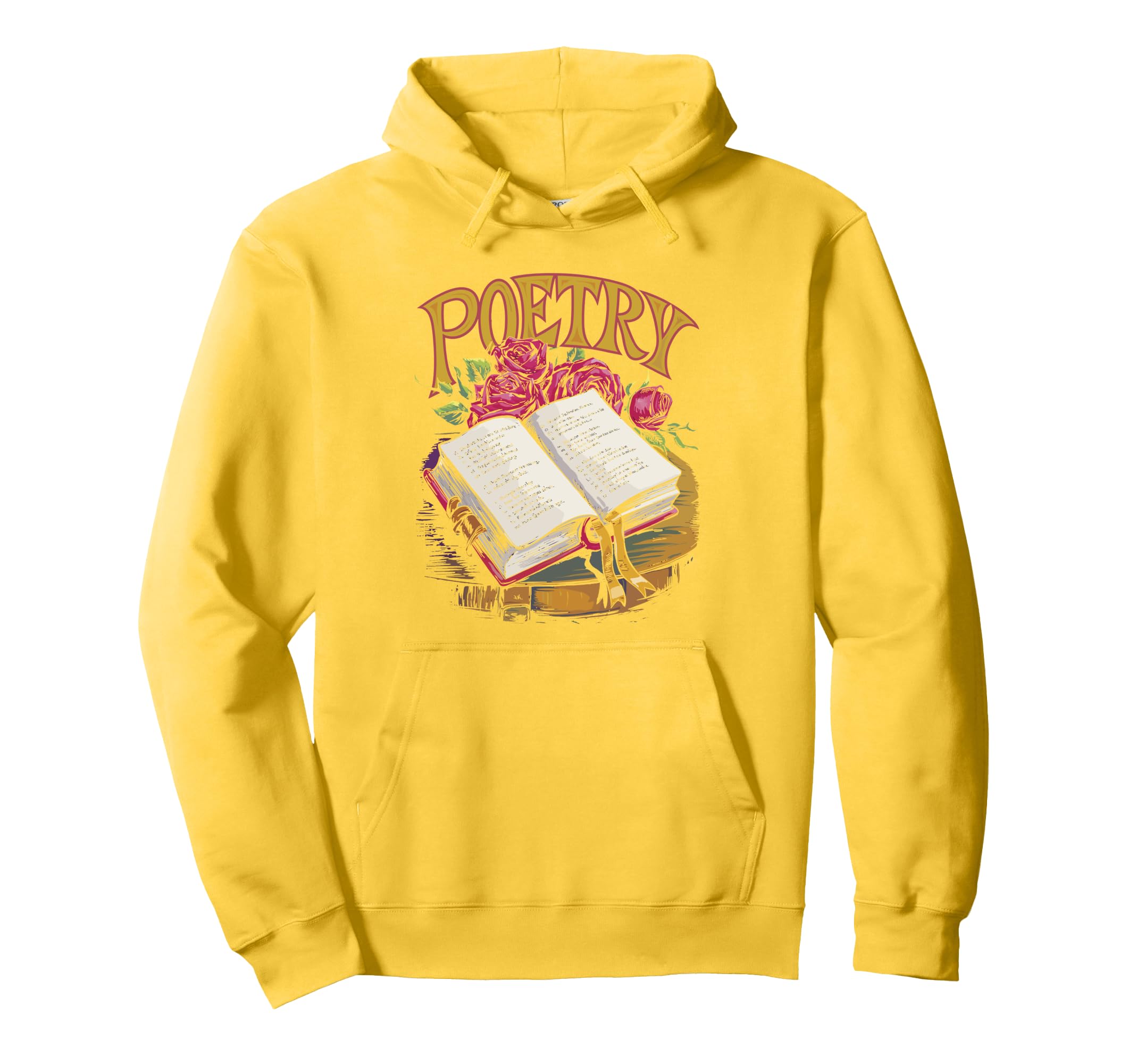 Poetry Distressed Typography Hoodie - Custom Art Print for Adults - T-Shirt, Sweatshirt, Hoodie