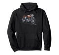 Motorcycle Front View Sketch Hoodie - Streetwear Style Unisex - T-Shirt, Sweatshirt, Hoodie