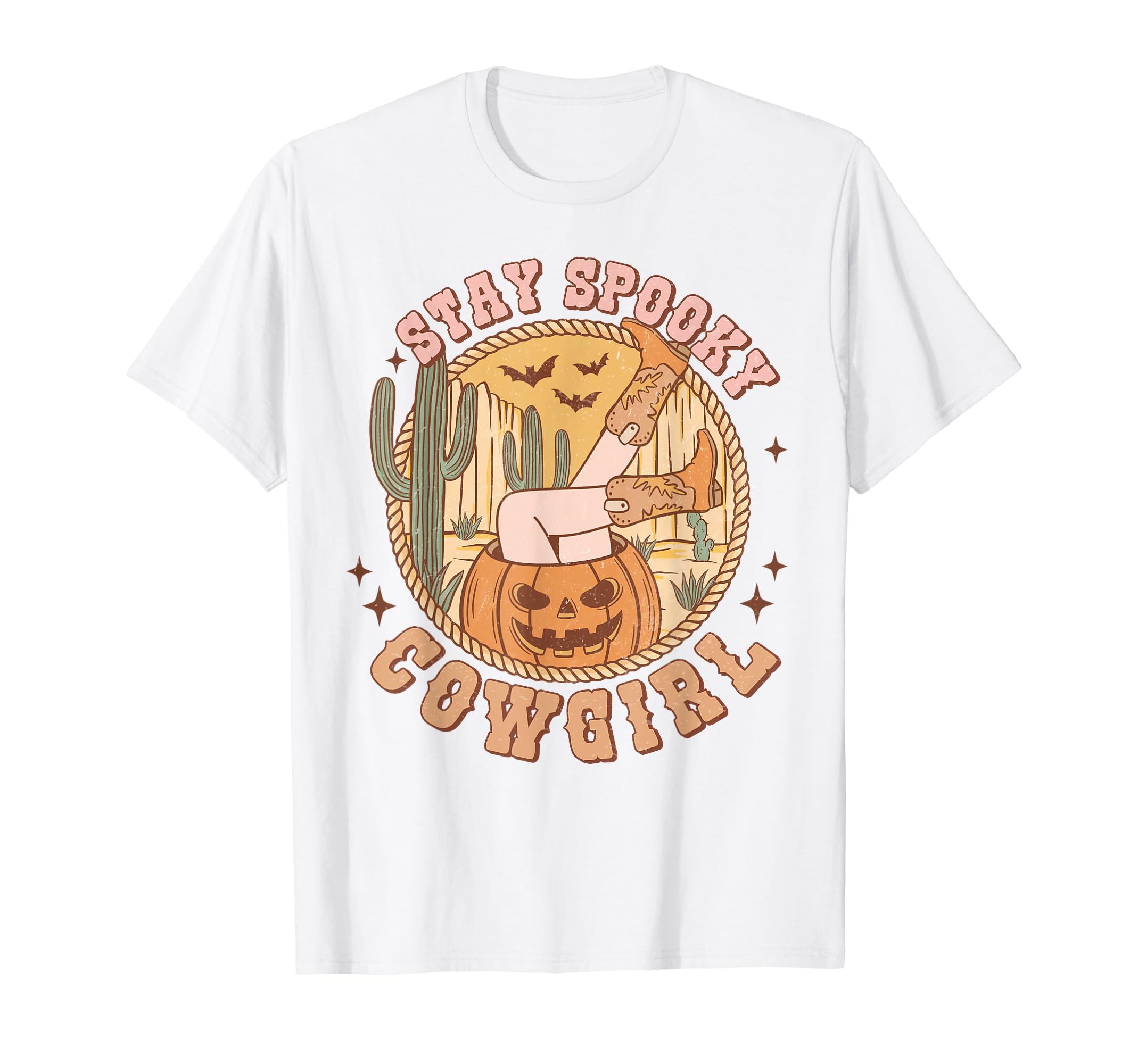 Halloween Spooky Cowgirl Ghost Western T-Shirt - Novelty Apparel Unisex - T-Shirt, Sweatshirt, Hoodie