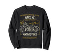 Hays Ks Usa Motorcycle Distressed Sweatshirt - Novelty Apparel for Adults - T-Shirt, Sweatshirt, Hoodie