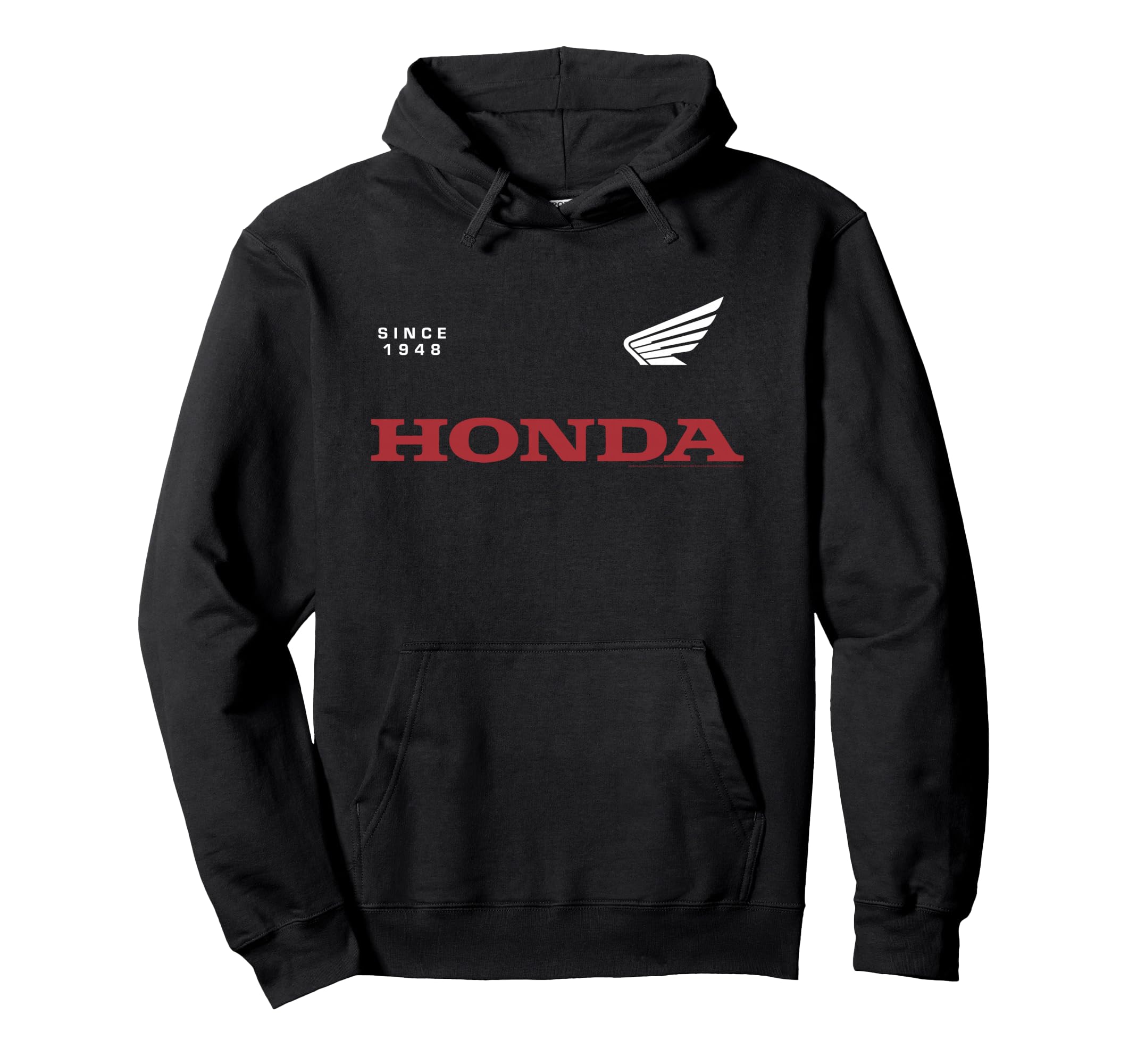 Honda Red Bold Minimalist Lettering Hoodie - Casual Everyday Wear Men Women - T-Shirt, Sweatshirt, Hoodie