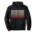Western Springs Illinois Western Hoodie - Custom Art Print Men Women - T-Shirt, Sweatshirt, Hoodie