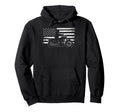 Us Flag Biker Riding Lover Motorcycle Hoodie - Fun Novelty Design Unisex - T-Shirt, Sweatshirt, Hoodie