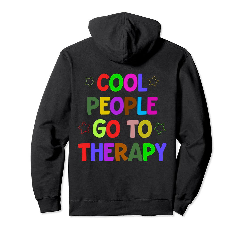 Therapy Is Inspirational Mental Hoodie - Casual Everyday Wear Men Women - T-Shirt, Sweatshirt, Hoodie