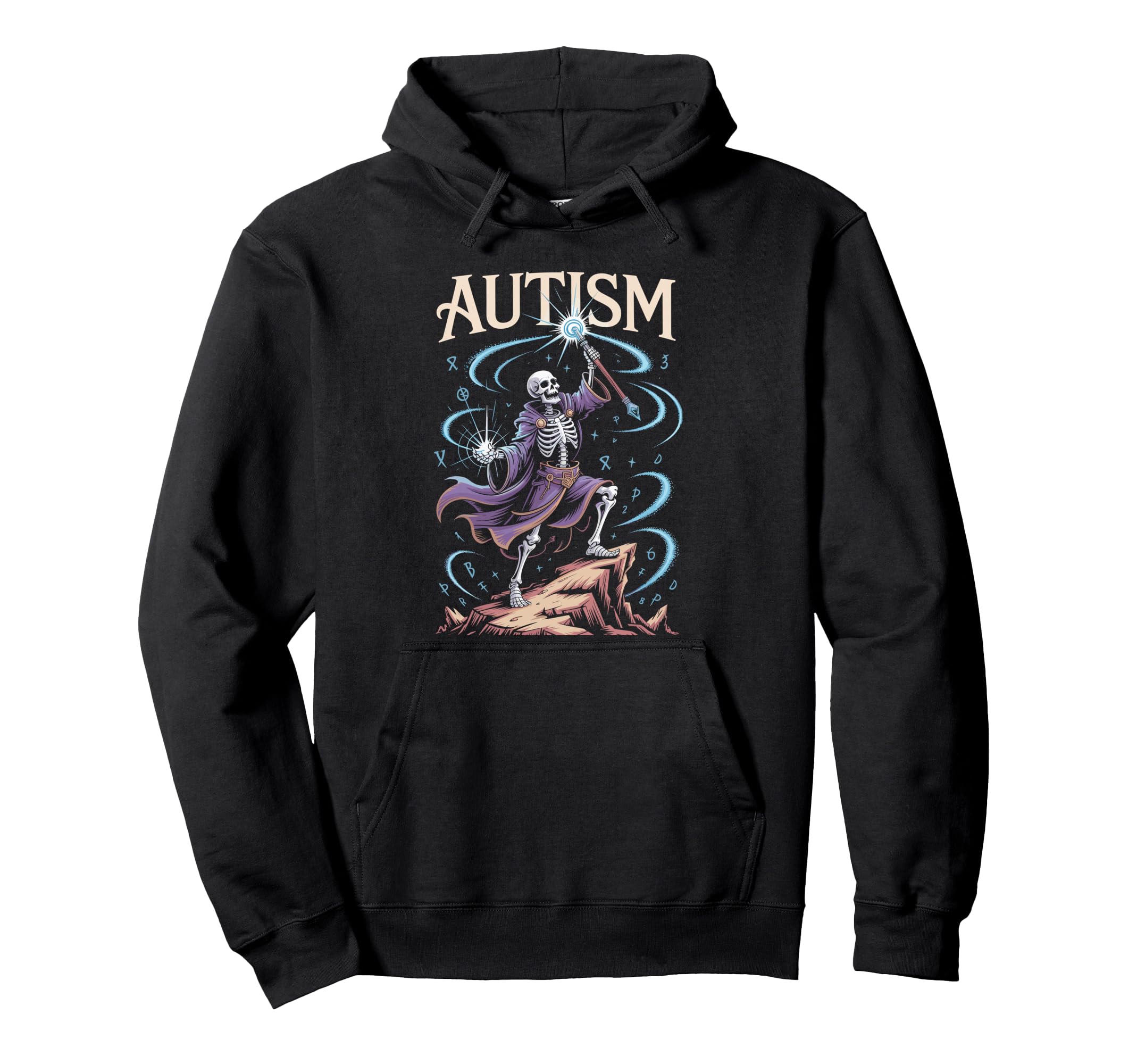Autism Funny Skeleton Autistic Hoodie - Aesthetic Graphic for Adults - T-Shirt, Sweatshirt, Hoodie