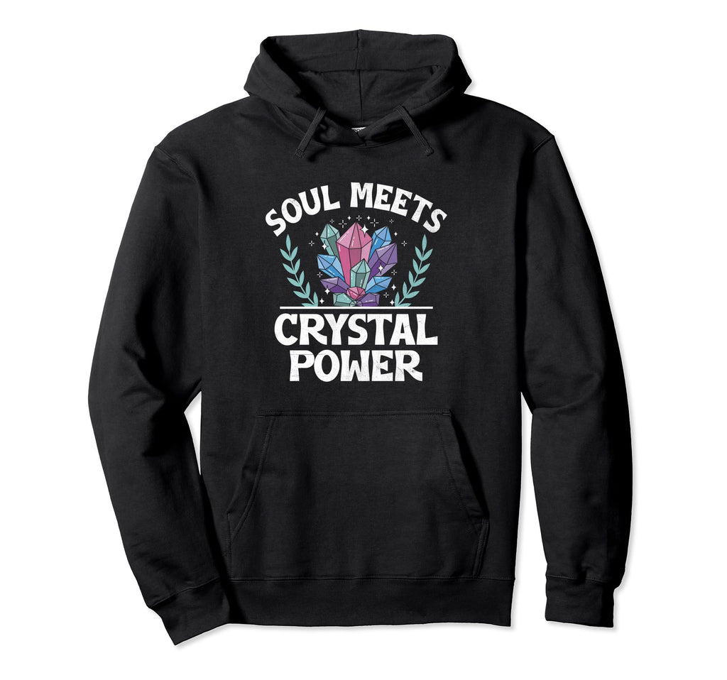 Spiritual Crystal Stones Healing Hoodie - Novelty Apparel Unisex - T-Shirt, Sweatshirt, Hoodie