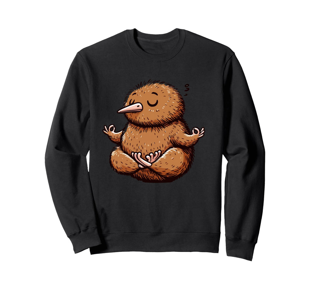 Meditation Kiwi Bird Yoga Pose Sweatshirt - Graphic Print for Adults - T-Shirt, Sweatshirt, Hoodie