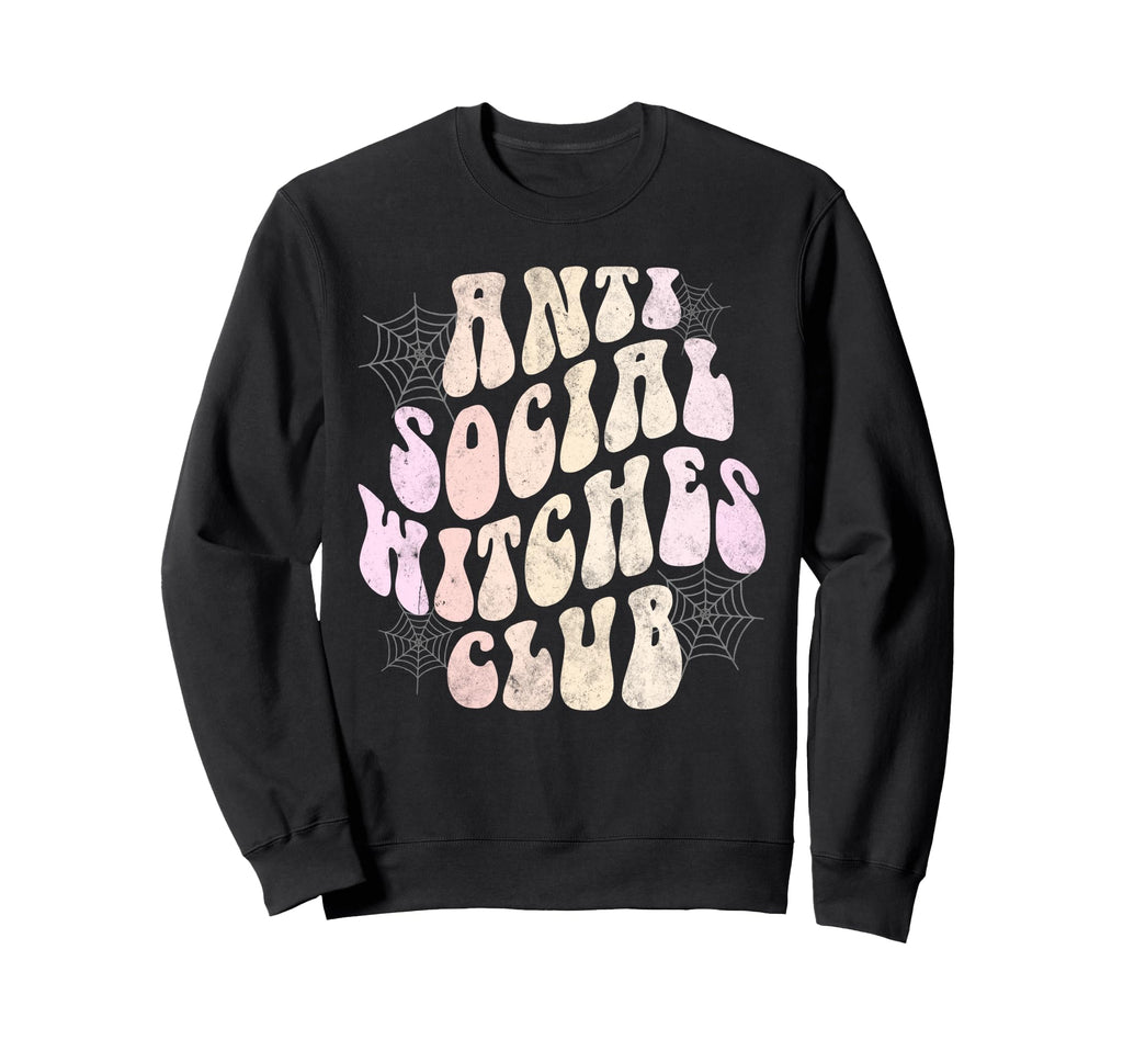 Funny Anti Social Witches Club 1692 Sweatshirt - Trendy Graphic for Adults - T-Shirt, Sweatshirt, Hoodie