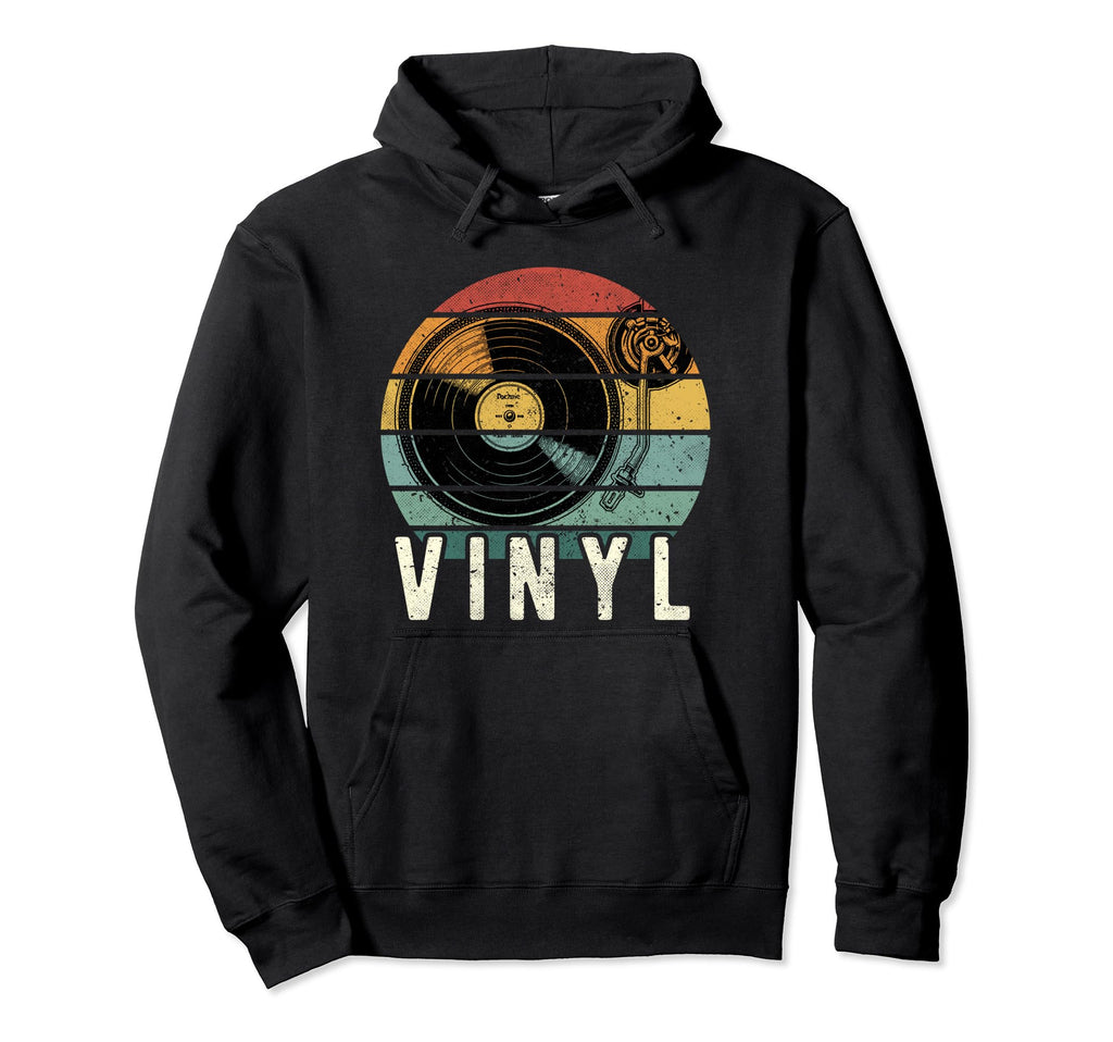 Vinyl Turntable Records Music Lp Dj Sun Hoodie - Fun Novelty Design Unisex - T-Shirt, Sweatshirt, Hoodie