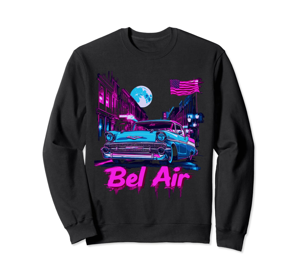 Bel Air Car Old School Hot Rod 57 Sweatshirt - Unique Graphic for Adults - T-Shirt, Sweatshirt, Hoodie