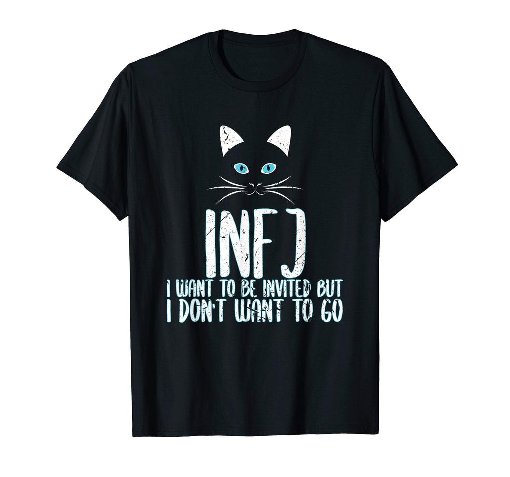 Infj Introvert Cat Lover Self Care T-Shirt - Minimalist Print for Adults - T-Shirt, Sweatshirt, Hoodie