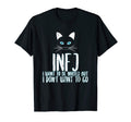 Infj Introvert Cat Lover Self Care T-Shirt - Minimalist Print for Adults - T-Shirt, Sweatshirt, Hoodie