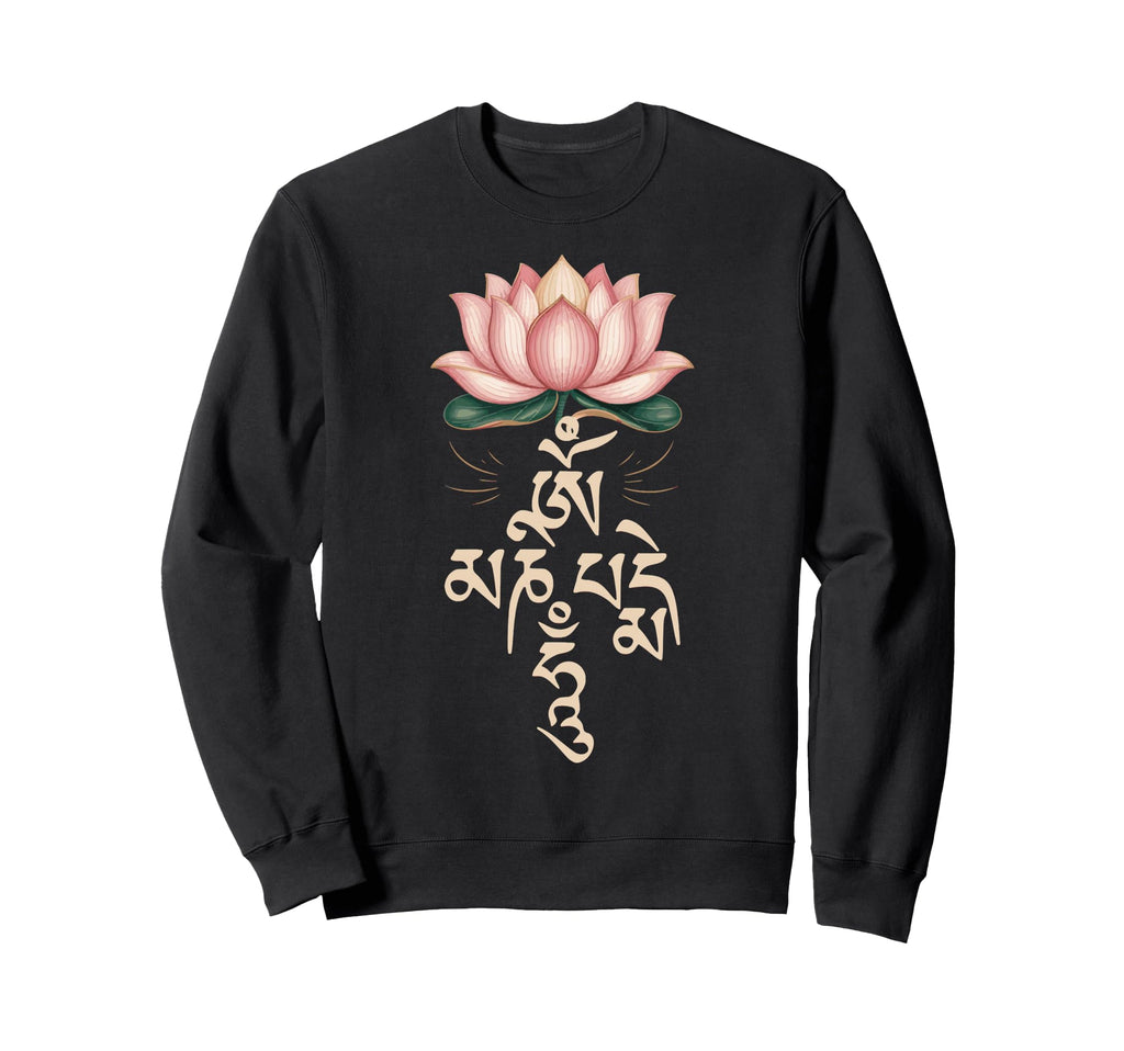 Om Mani Padme Hum Meditation Mantra Sweatshirt - Unique Graphic for Adults - T-Shirt, Sweatshirt, Hoodie