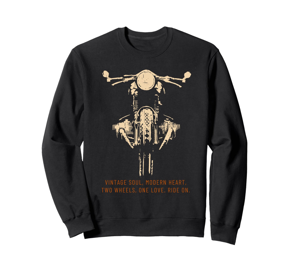 Motorcycle Biker Rider Mens Sweatshirt - Casual Everyday Wear Men Women - T-Shirt, Sweatshirt, Hoodie