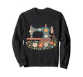 Floral Sewing Machine Sew Blessed Sweatshirt - Custom Art Print Men Women - T-Shirt, Sweatshirt, Hoodie