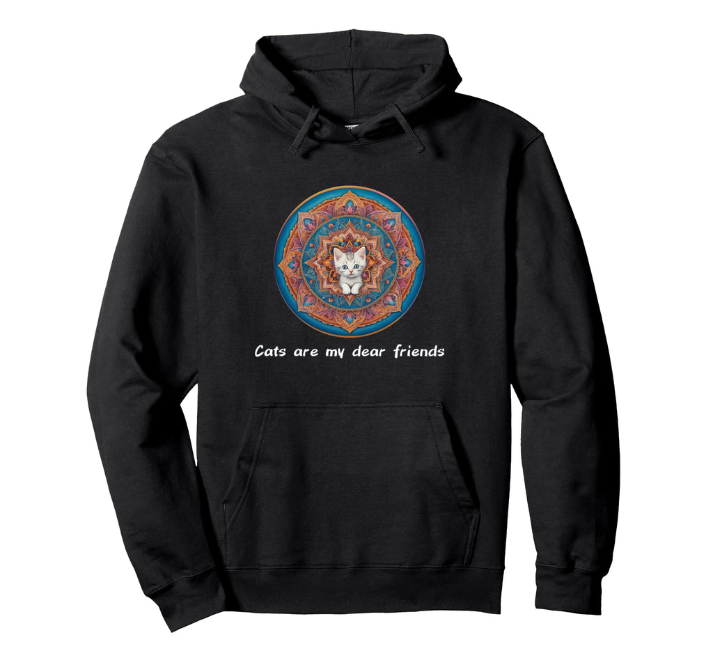 Cats Are My Best Friends Sacred Hoodie - Custom Art Print for Adults - T-Shirt, Sweatshirt, Hoodie