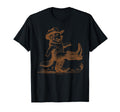 Cowboy Golden Retriever Western T-Shirt - Aesthetic Graphic Men Women - T-Shirt, Sweatshirt, Hoodie