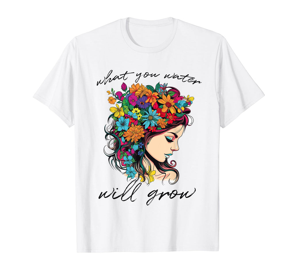 Floral Brain Mental Health T-Shirt - Casual Everyday Wear for Adults - T-Shirt, Sweatshirt, Hoodie
