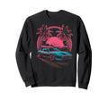 Synthwave Supercar Retrowave Sweatshirt - Casual Everyday Wear Men Women - T-Shirt, Sweatshirt, Hoodie