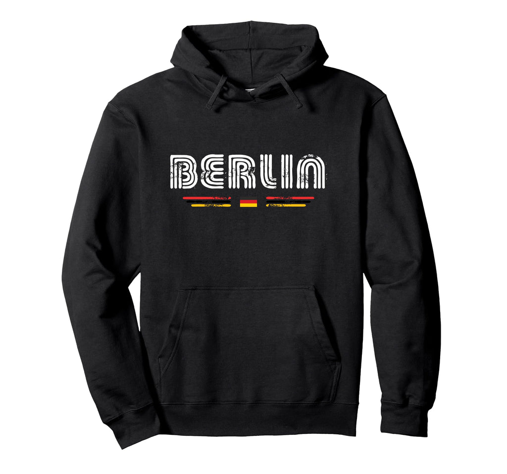 Berlin Germany 70S 80S Type Hoodie - Custom Art Print Unisex - T-Shirt, Sweatshirt, Hoodie