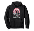 Stressy And Depressy Funny Self Hoodie - Minimalist Print for Adults - T-Shirt, Sweatshirt, Hoodie