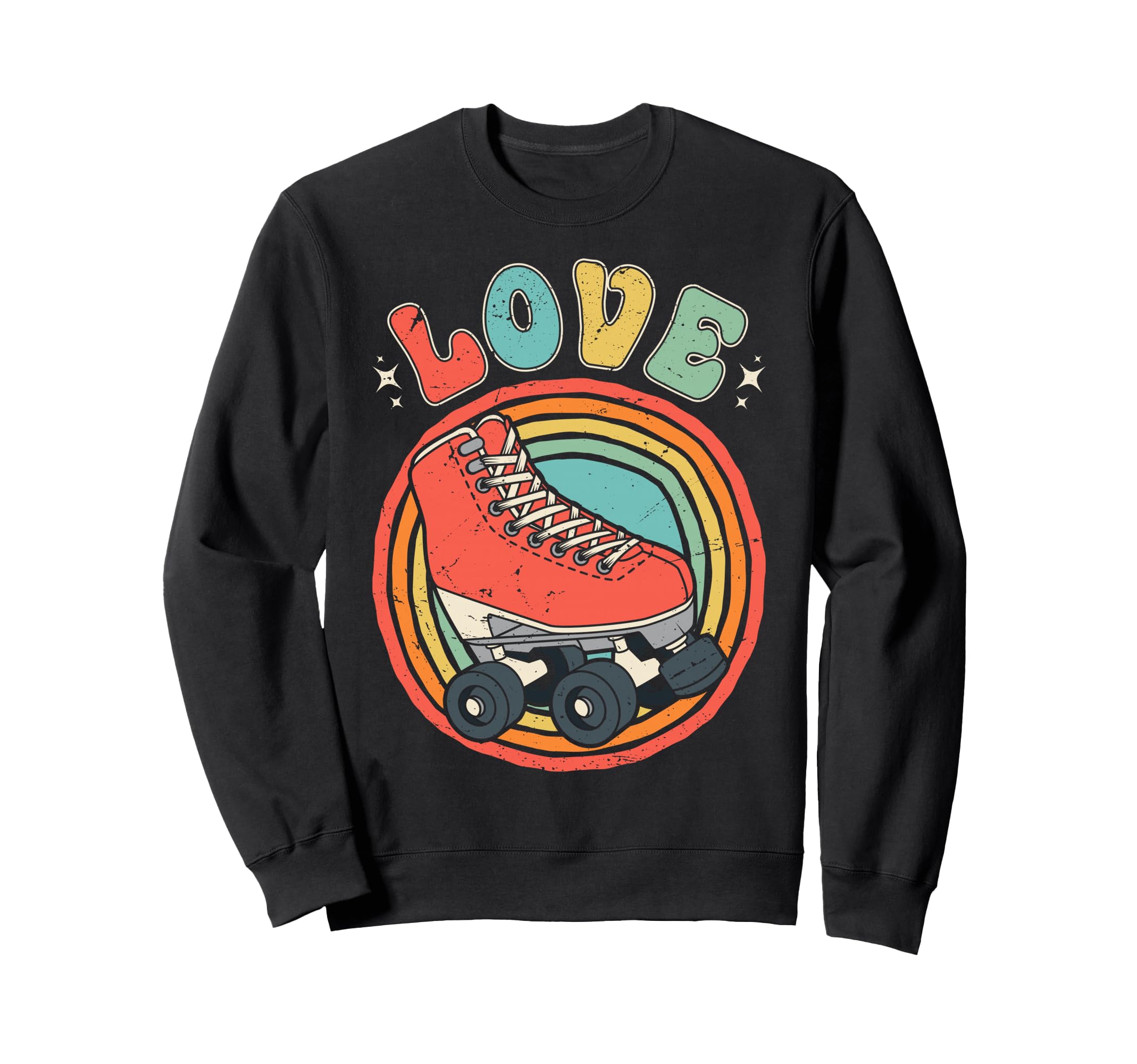 Roller Skating Skater Love Skate Sweatshirt - Aesthetic Graphic Unisex - T-Shirt, Sweatshirt, Hoodie