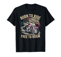 American Flag Motorcycle Usa Flag Biker T-Shirt - Minimalist Print Unisex - T-Shirt, Sweatshirt, Hoodie