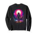 Synthwave Astronaut Cyberpunk 80S Sweatshirt - Aesthetic Graphic Unisex - T-Shirt, Sweatshirt, Hoodie