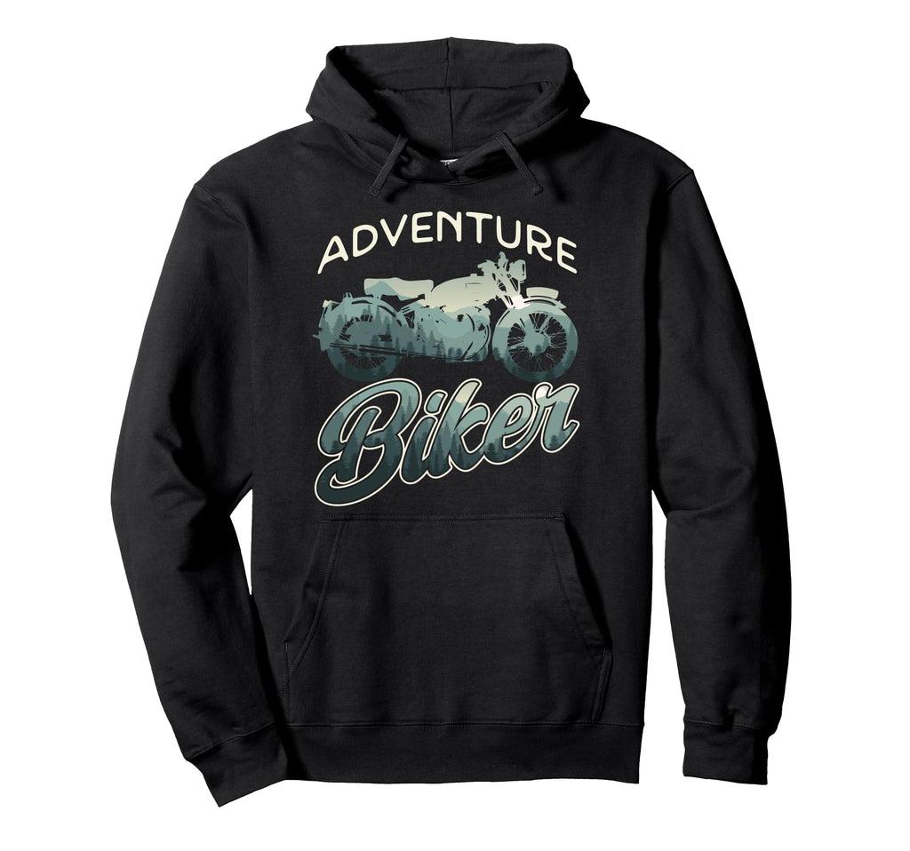 Motorcycle Biker Adventure Biker Hoodie - Aesthetic Graphic Men Women - T-Shirt, Sweatshirt, Hoodie
