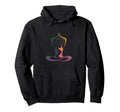 Meditating Figure Lotus Pose Mindful Hoodie - Graphic Print Men Women - T-Shirt, Sweatshirt, Hoodie