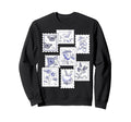 Postage Stamp Pattern Flower Sweatshirt - Streetwear Style Men Women - T-Shirt, Sweatshirt, Hoodie