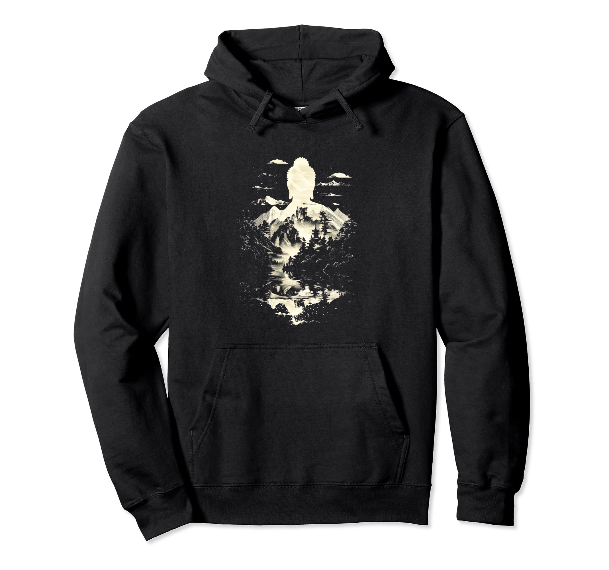 Buddha Meditation Zen Mindfulness Nature Hoodie - Aesthetic Graphic Unisex - T-Shirt, Sweatshirt, Hoodie