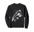Skeleton Riding Motorcycle Y2K Wash Sweatshirt - Unique Graphic Unisex - T-Shirt, Sweatshirt, Hoodie