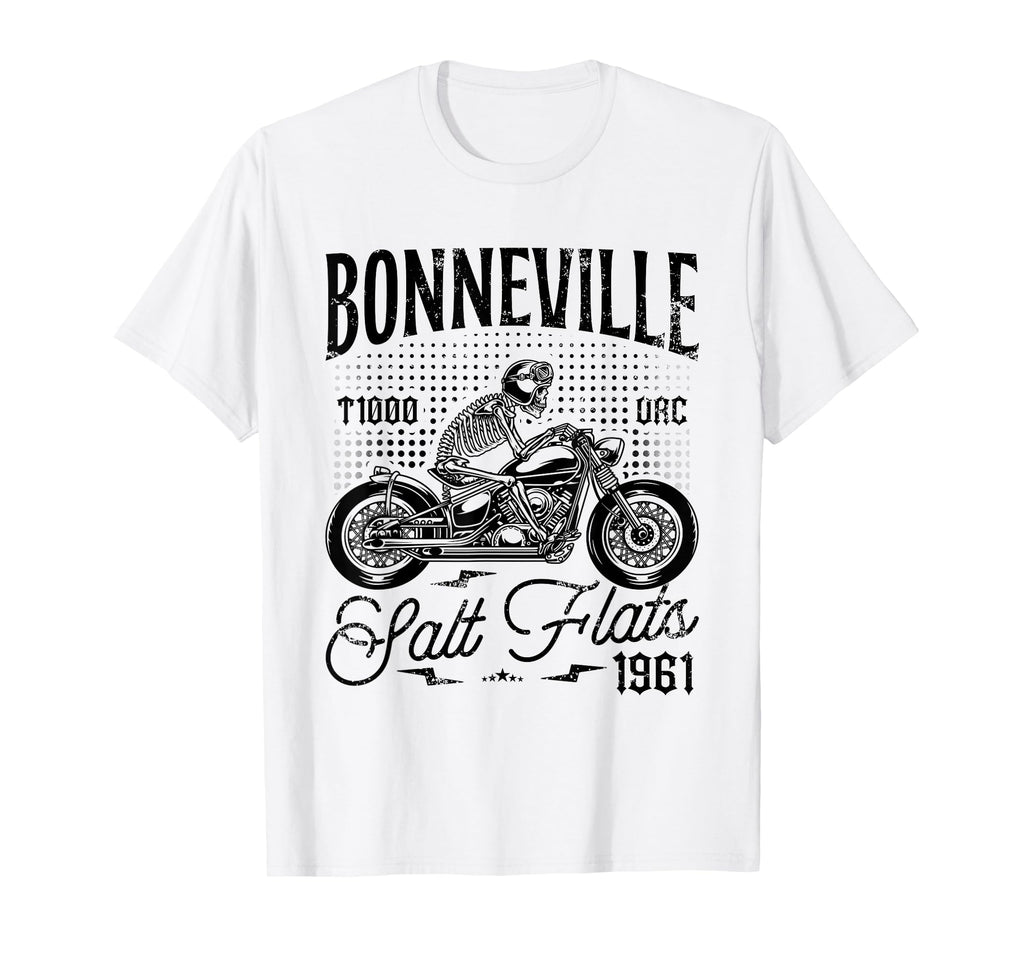 Bonneville Salt Flats Motorcycle T-Shirt - Aesthetic Graphic Men Women - T-Shirt, Sweatshirt, Hoodie