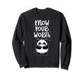 Know Your Worth Mental Health Sweatshirt - Streetwear Style Unisex - T-Shirt, Sweatshirt, Hoodie
