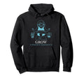 Grow Positive Thoughts Mental Hoodie - Fun Novelty Design for Adults - T-Shirt, Sweatshirt, Hoodie