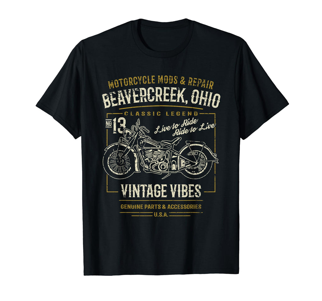 Beavercreek Oh Usa Distressed T-Shirt - Fun Novelty Design Men Women - T-Shirt, Sweatshirt, Hoodie