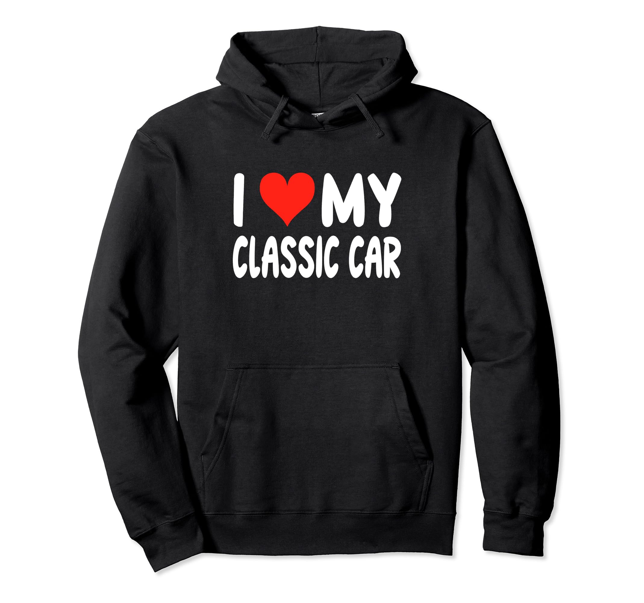 I Love My Car Heart Car Show Mechanic Hoodie - Custom Art Print for Adults - T-Shirt, Sweatshirt, Hoodie
