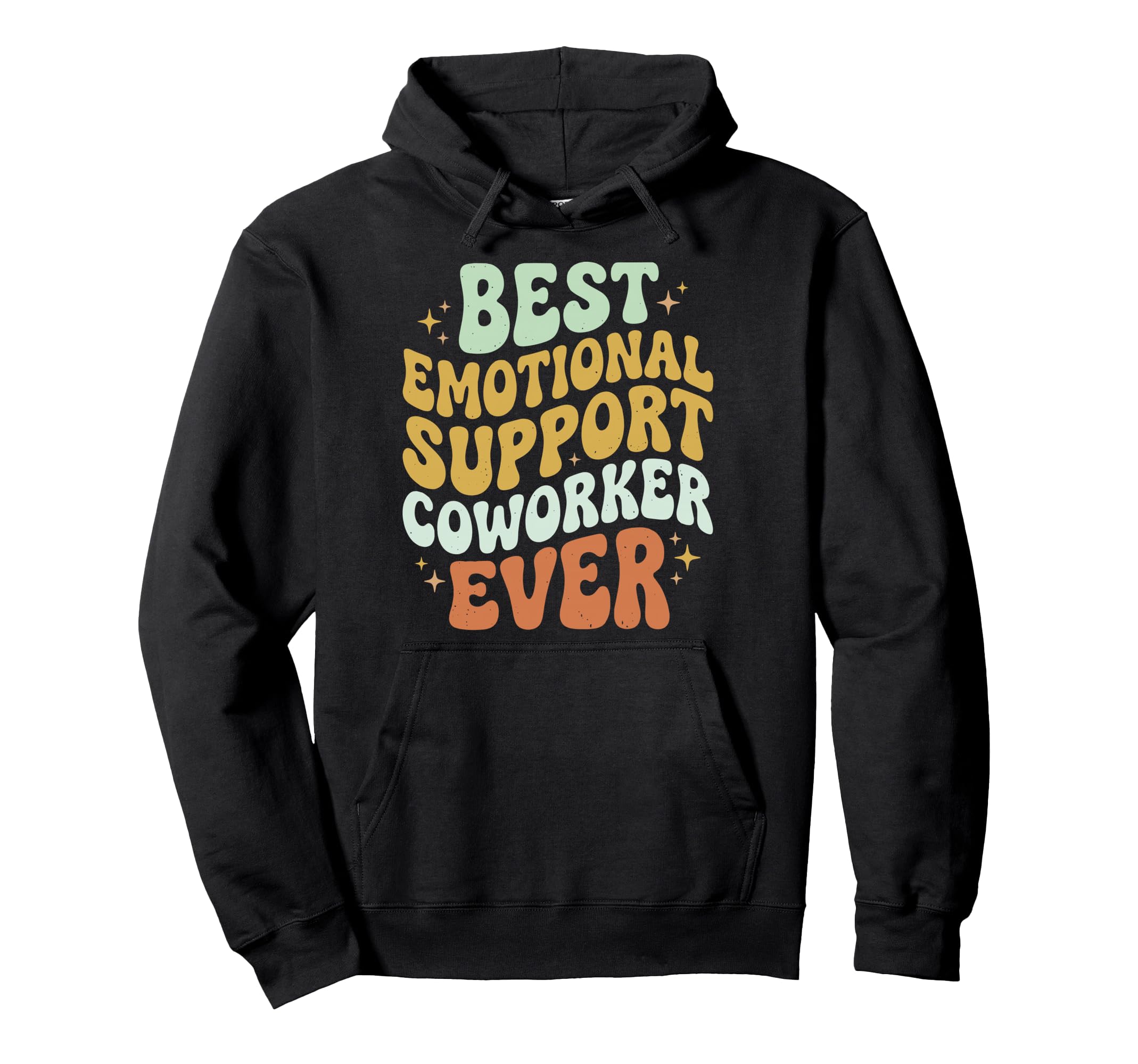Best Emotional Support Coworker Ever Hoodie - Aesthetic Graphic Men Women - T-Shirt, Sweatshirt, Hoodie