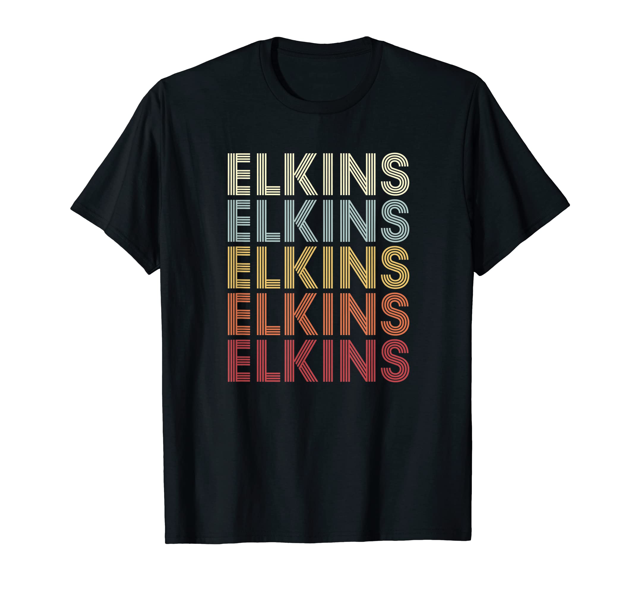 Elkins West Virginia Elkins Wv Text T-Shirt - Trendy Graphic Unisex - T-Shirt, Sweatshirt, Hoodie