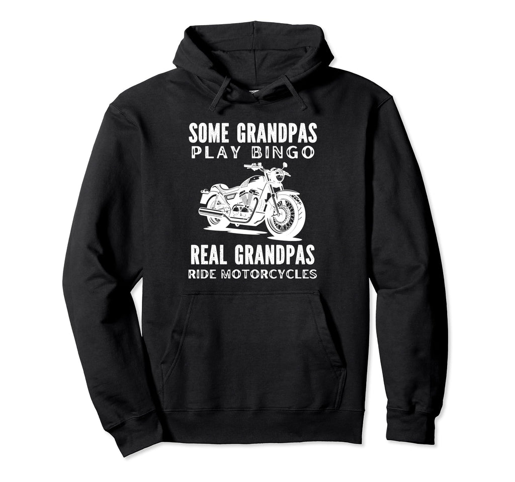 Real Grandpas Ride Motorcycles Motorcycle Hoodie - Graphic Print Unisex - T-Shirt, Sweatshirt, Hoodie