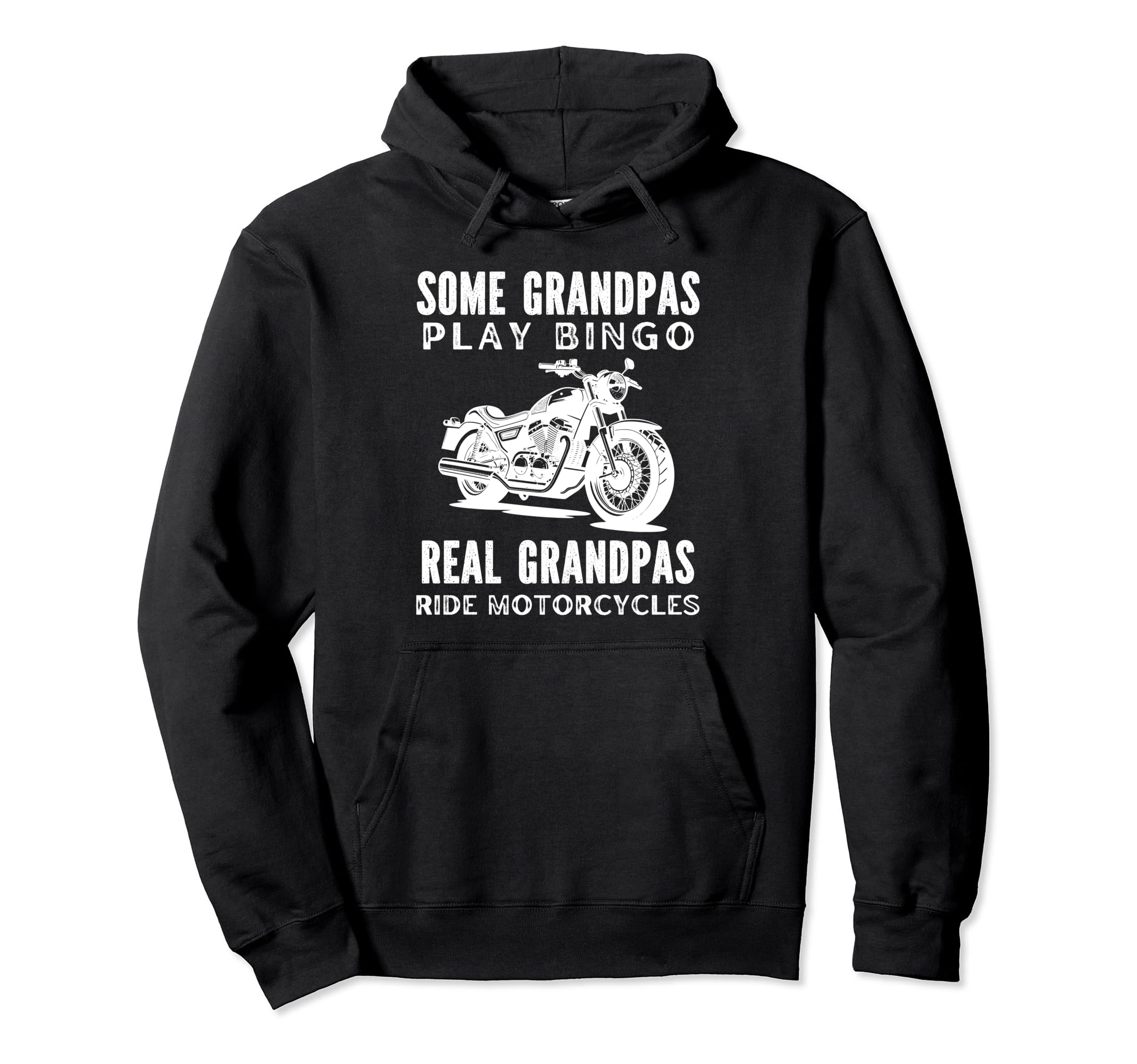 Real Grandpas Ride Motorcycles Motorcycle Hoodie - Graphic Print Unisex - T-Shirt, Sweatshirt, Hoodie
