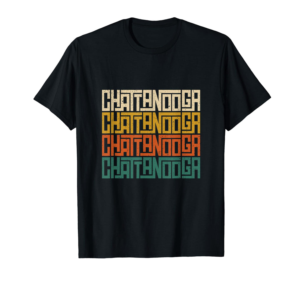 Chattanooga Novelty Typography 70S 80S T-Shirt - Novelty Apparel for Adults - T-Shirt, Sweatshirt, Hoodie