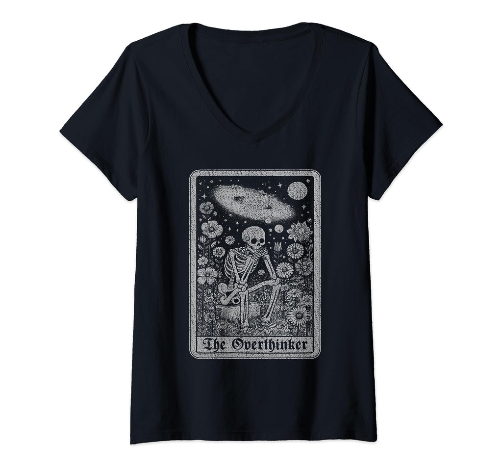 Womens Overthinker Tarot Cards T-Shirt - Streetwear Style for Adults - T-Shirt, Sweatshirt, Hoodie
