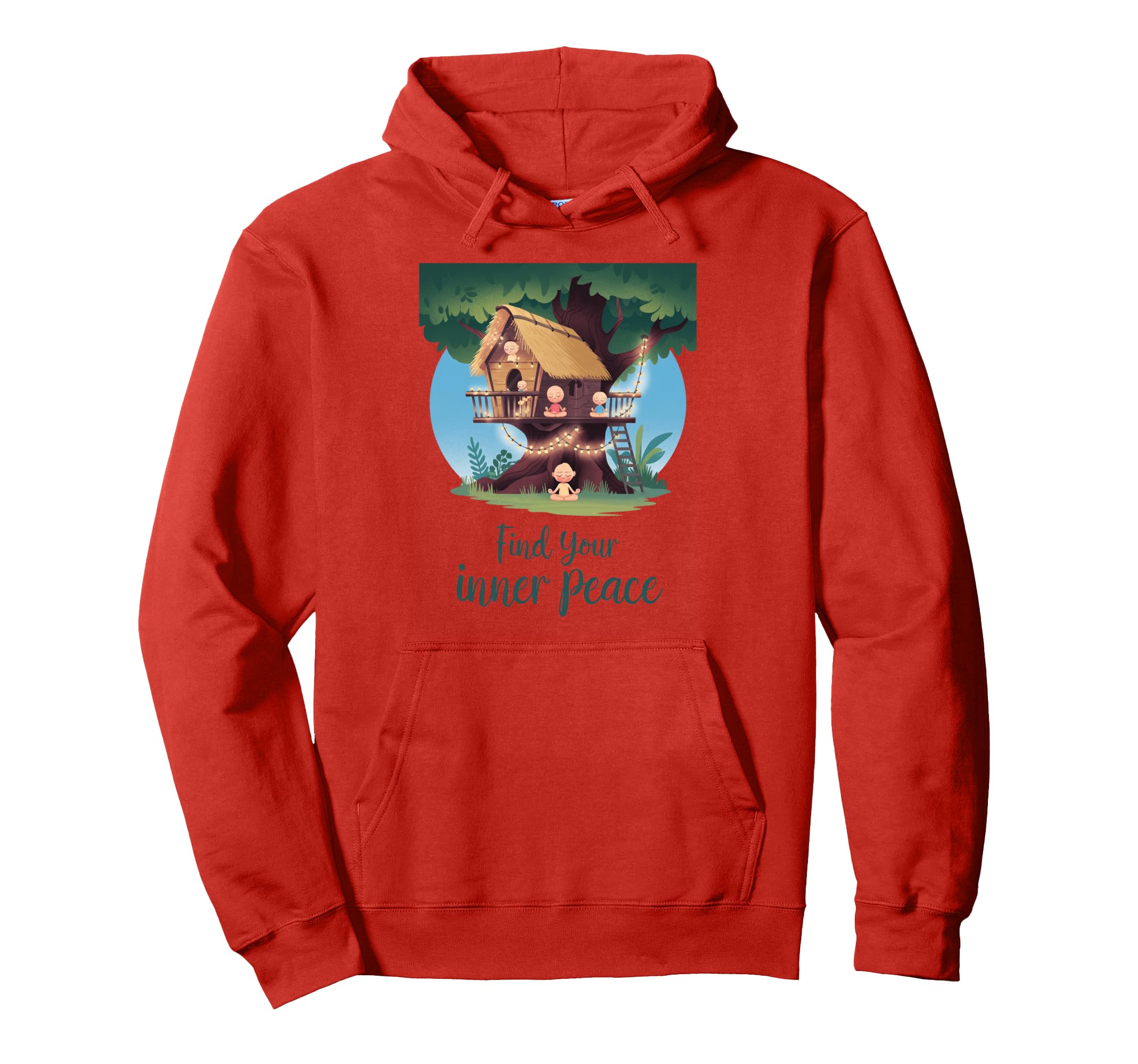 Inner Peace Meditation Mindfulness Yoga Hoodie - Custom Art Print Men Women - T-Shirt, Sweatshirt, Hoodie