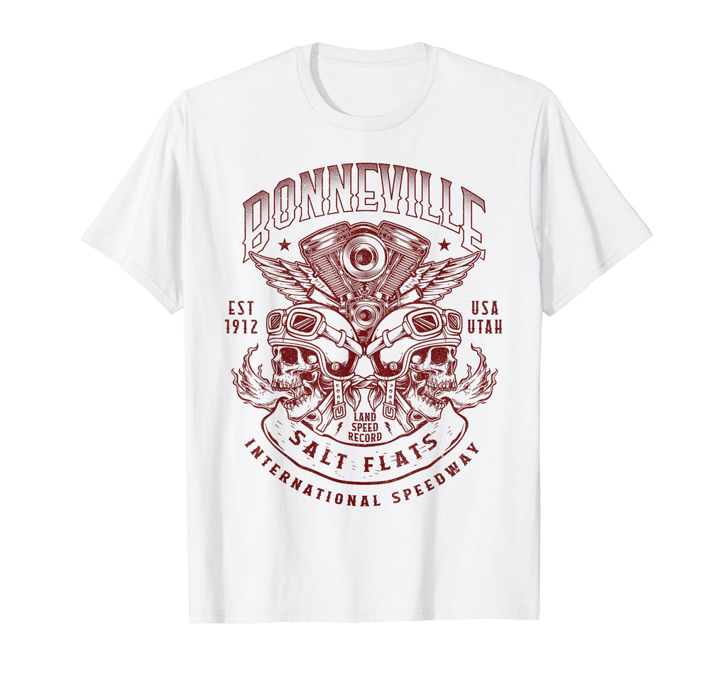 Bonneville Salt Flats Motorcycle T-Shirt - Streetwear Style Men Women - T-Shirt, Sweatshirt, Hoodie